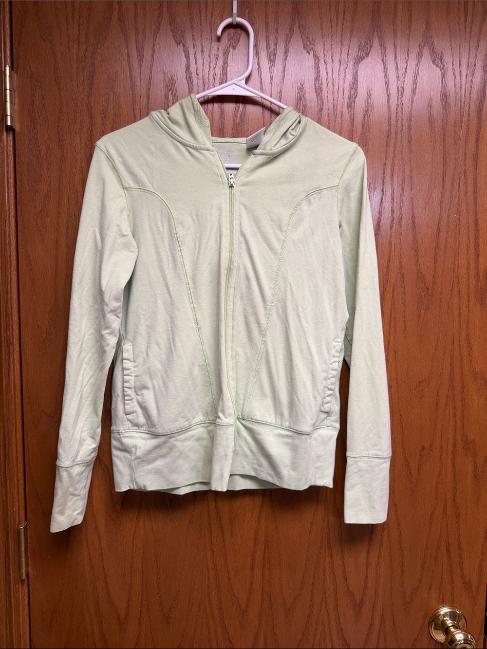 Danskin Now Light Mint Green Zip Hoodie